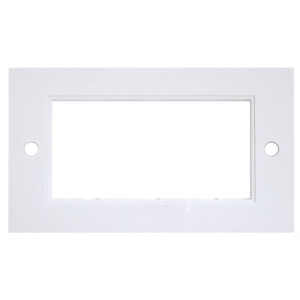 Triax 2 Gang 4 Module Wallplate - White