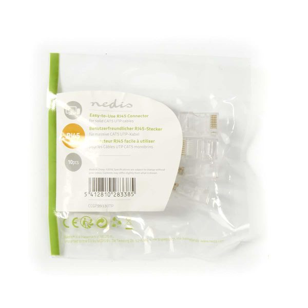 RJ45 Pass Through Crimp Plug (Bag of 10)