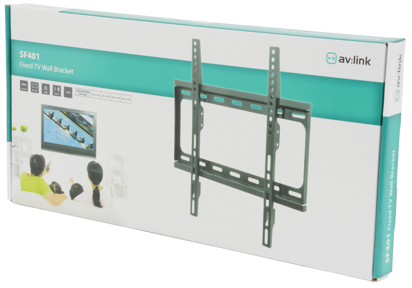 AV:LINK TV Wall Bracket - Fixed 26" - 50" - SF401 - 129.541