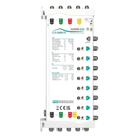 Fracarro 8 Way dSCR Multiswitch - SWI8508 - 271177