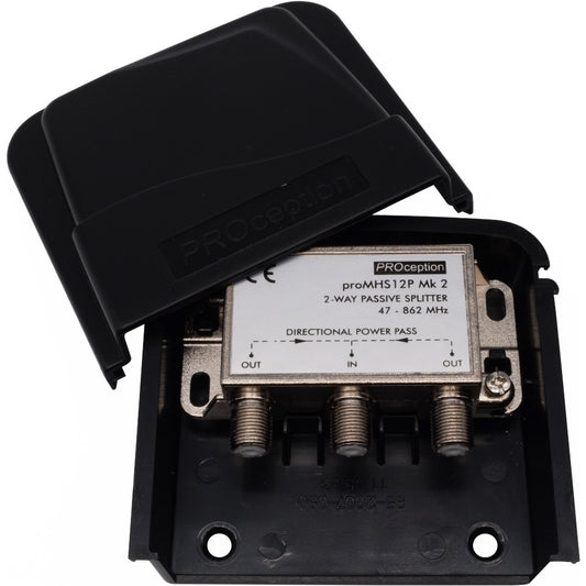 PROception 4 Way External Masthead Splitter/Combiner with Power Pass 1 In 4 Out - PROMHS14P