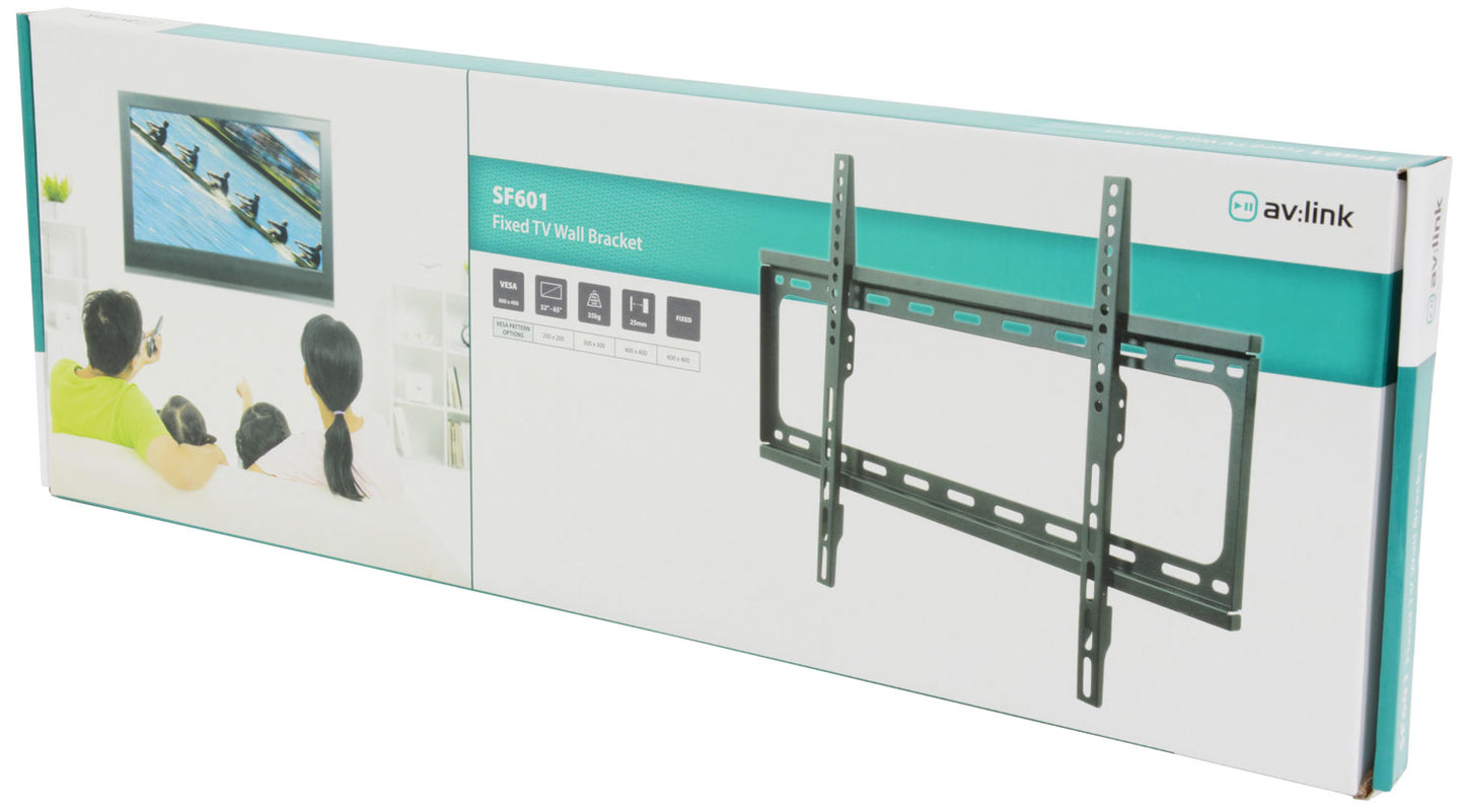 AV:LINK TV Wall Bracket - Fixed - 32" - 65" - SF601 - 129.542