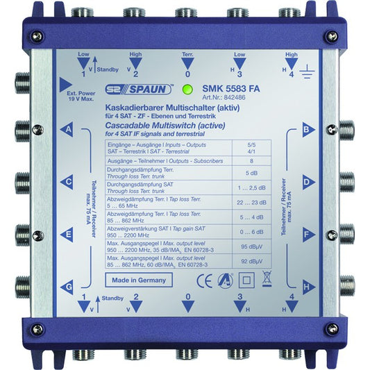 Spaun 8 Way Cascadable Multiswitch - SMK5583FA