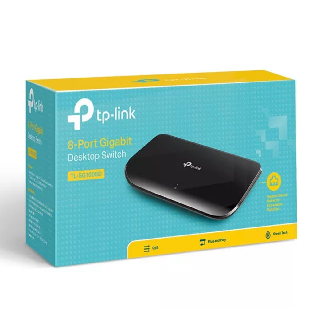 TP-Link 8 Port Gigabit Ethernet Network Desktop Switch TL-SG1008D