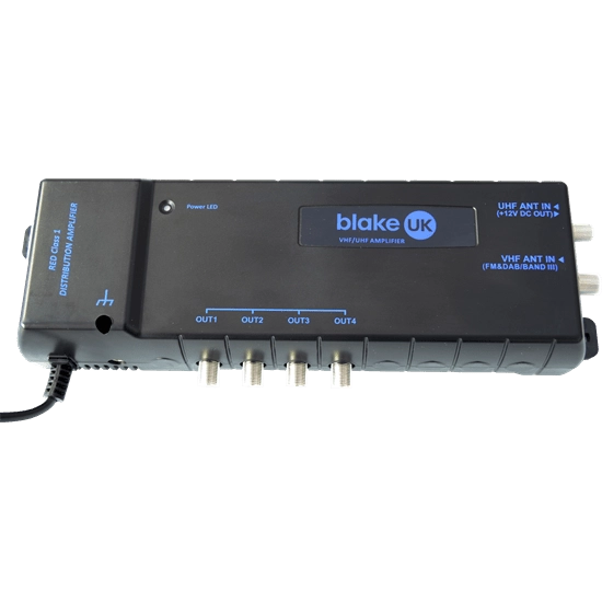 Blake 4-Way TV/FM/DAB Distribution Amplifier