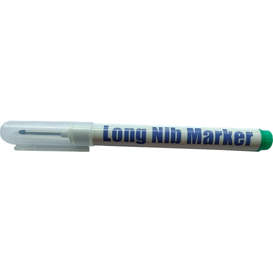 Deep Hole Long Nib Permanent Marker 20mm Shaft Green