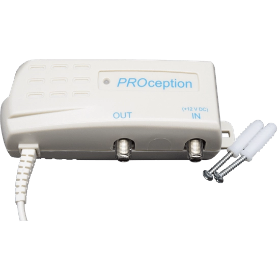 PROception 12v 100mA 1-Way F-Type Inline Power Supply 1 Input 1 Output - PROPSU11F