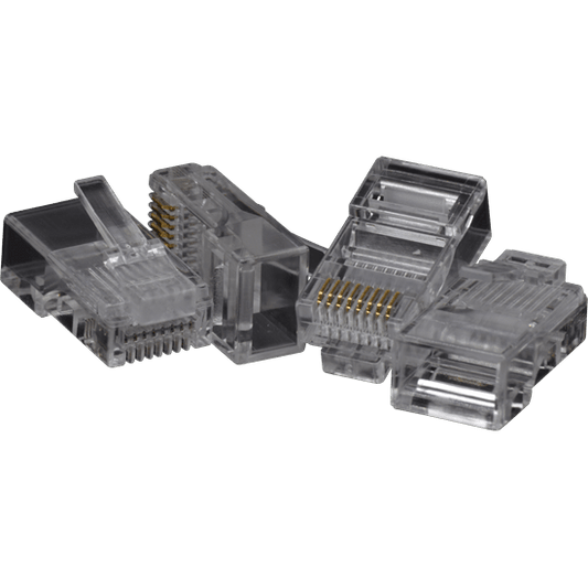 RJ45 Crimp On Connector CAT5E (Bag of 100)