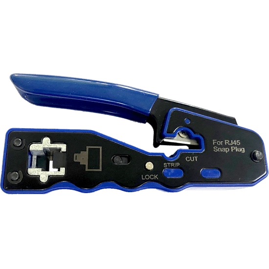 Heavy Duty RJ45 Cut & Crimp Tool: for standard and push through plugs