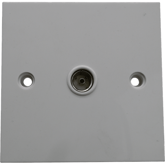 Single UHF Wallplate - Non Isolated - Budget