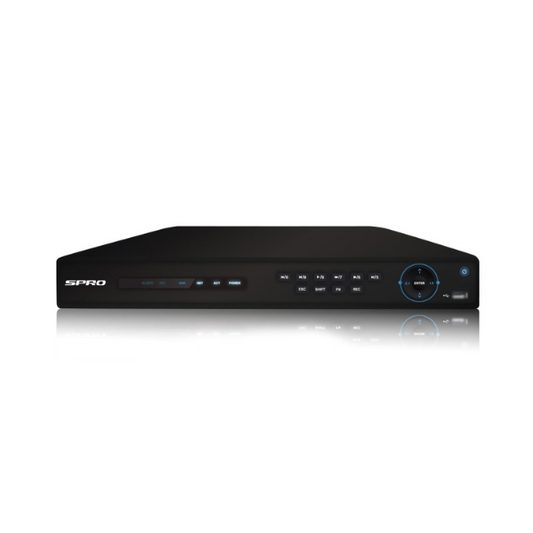 SPRO 4K 16 Channel 12MP IP NVR - 16TB