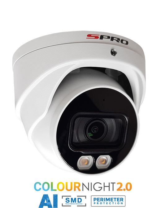 SPRO 4MP IP Smart Dual Illumination Turret with COLOUR NIGHT 2.0
