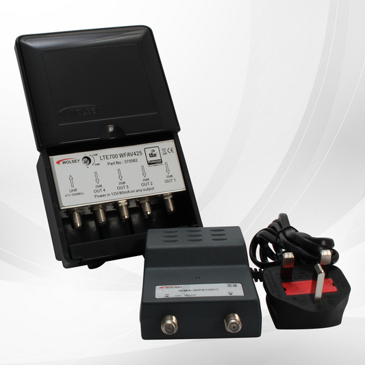 Wolsey 1 Input - Wideband Masthead Amplifier & Power Supply Kit - LTE WFAV 425 - 370562