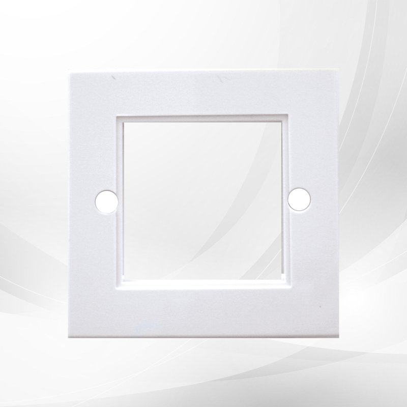 Triax 1 Gang 2 Module Wallplate - White