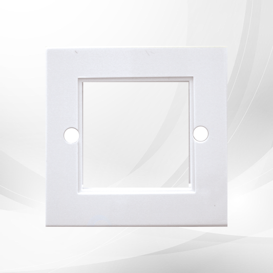 Triax 1 Gang 2 Module Wallplate - White