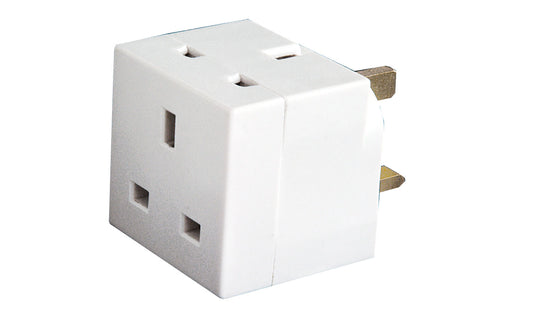 2 Way UK Mains Adaptor