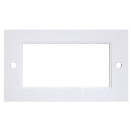 Triax 2 Gang 4 Module Wallplate - White