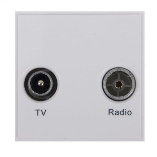 Triax Diplex TV Radio Module (50 x 50mm) - White