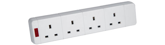 4 Gang Trailing Socket - Unswitched