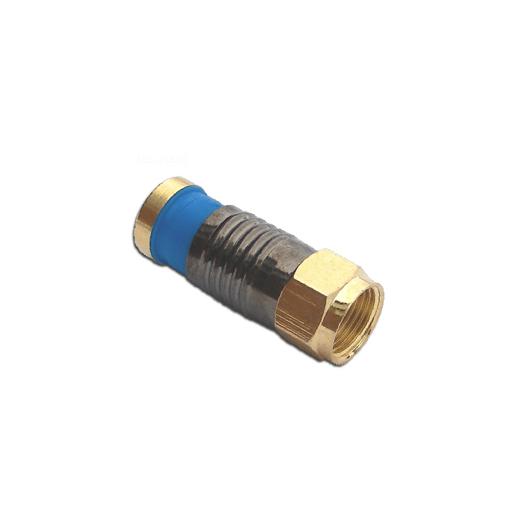 F Connector Snap & Seal Blue - C0005