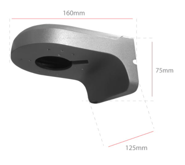 SPRO CCTV Wall Bracket - Grey