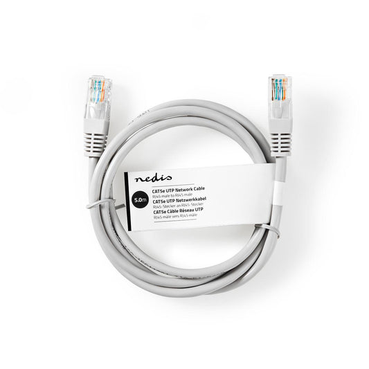 5m Cat5e Grey Patch Lead