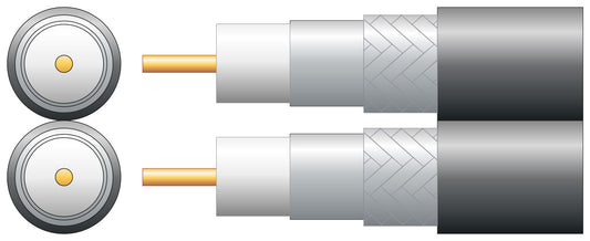 100m WH 65 Twin Cable Black Cable AVSL