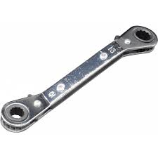 Reversible 8mm and 10mm Double Ratchet Spanner/ Angled Offset Wrench.