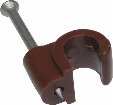 Brown Plastic Fixing Plug 7mm - Box of 100