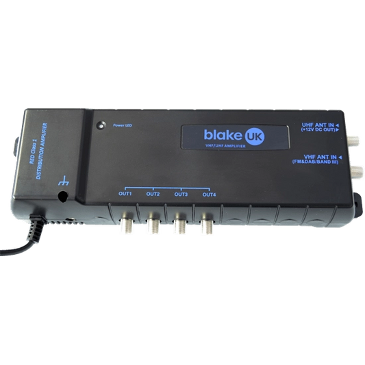 Blake 4-Way TV/FM/DAB Distribution Amplifier