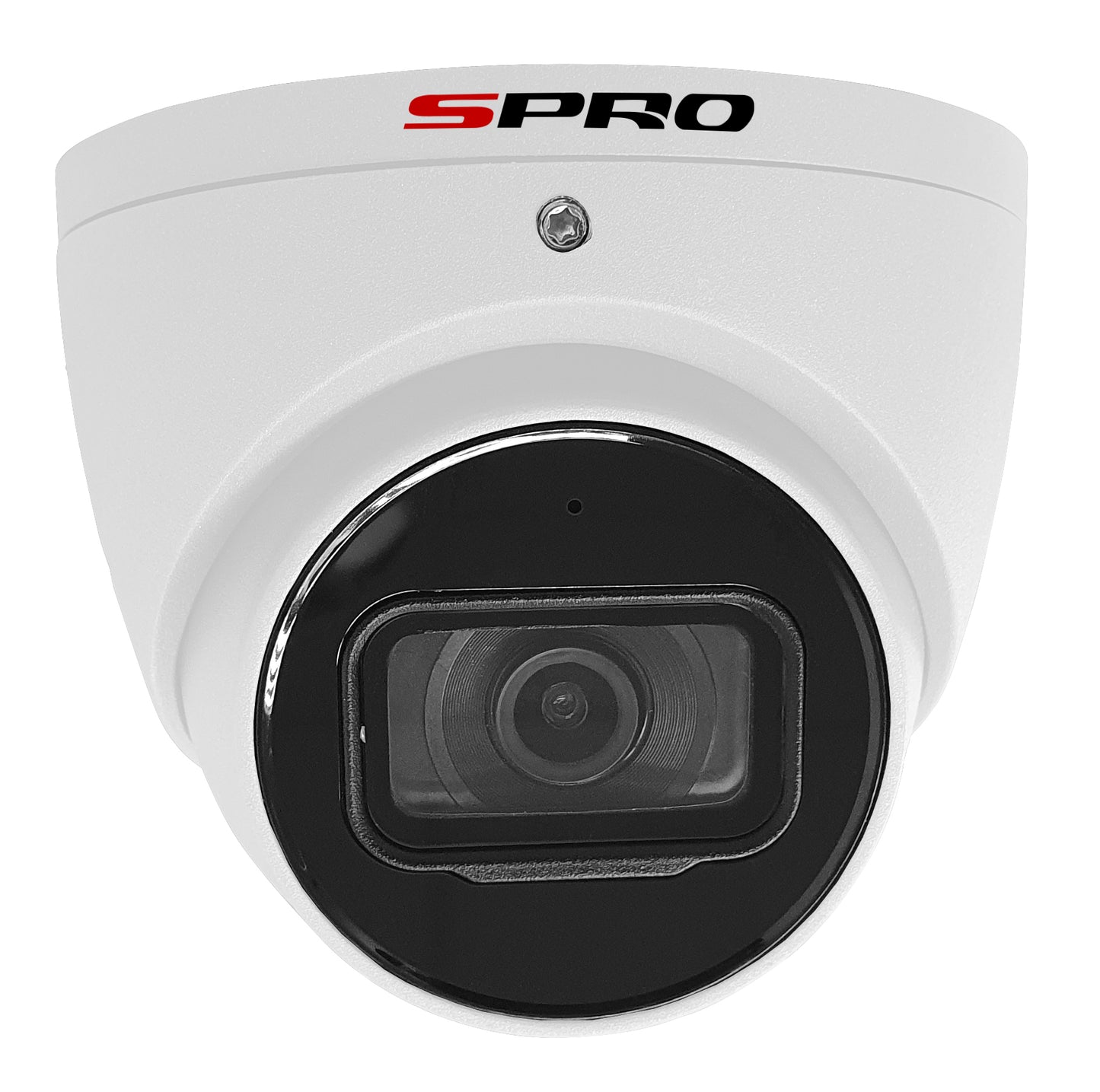 SPRO 5MP HD-CVI 2.8mm POC White Turret CCTV Camera with Mic