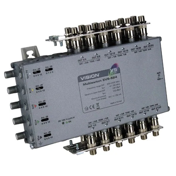 Vision 5 x 24 Multi-Switch With Earth Bars V5-524