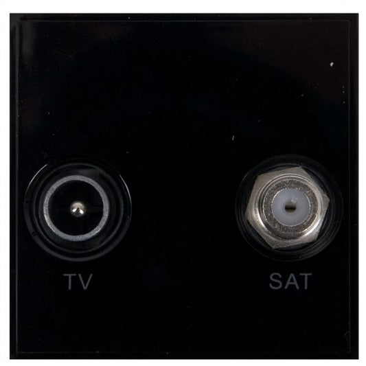 Triax Diplex TV SAT Module (50 x 50mm) - Black