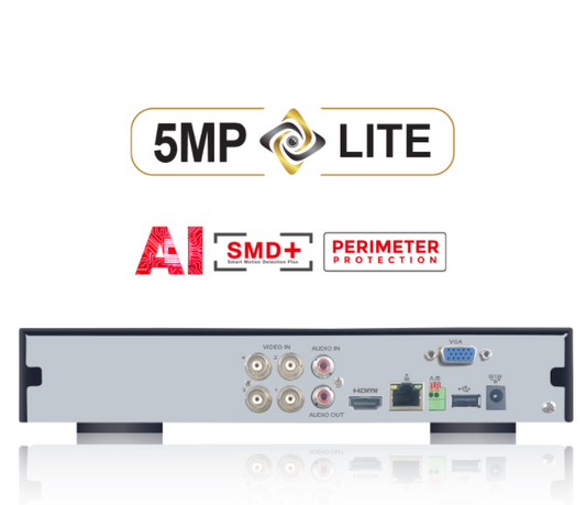 SPRO 4 Channel 5MP Lite AI DVR - 1TB HDD