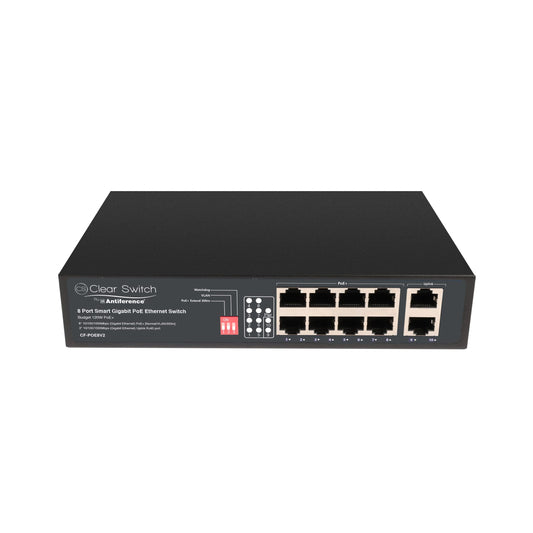 Clear Flow  Switch 8 Port Gb Ethernet Switch with PoE