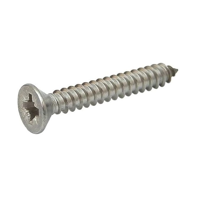 8 x 1" Csk Pozi Screw - Box 100