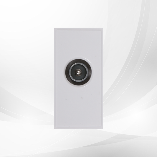 Triax Single IEC Male Module (25 x 50mm) - White