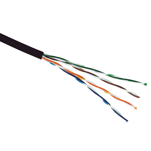 CAT6 U/UTP External Cable 250m Drum - Black
